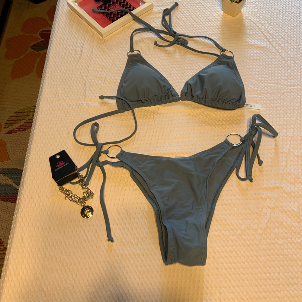 Elegant Blue Bikini Set